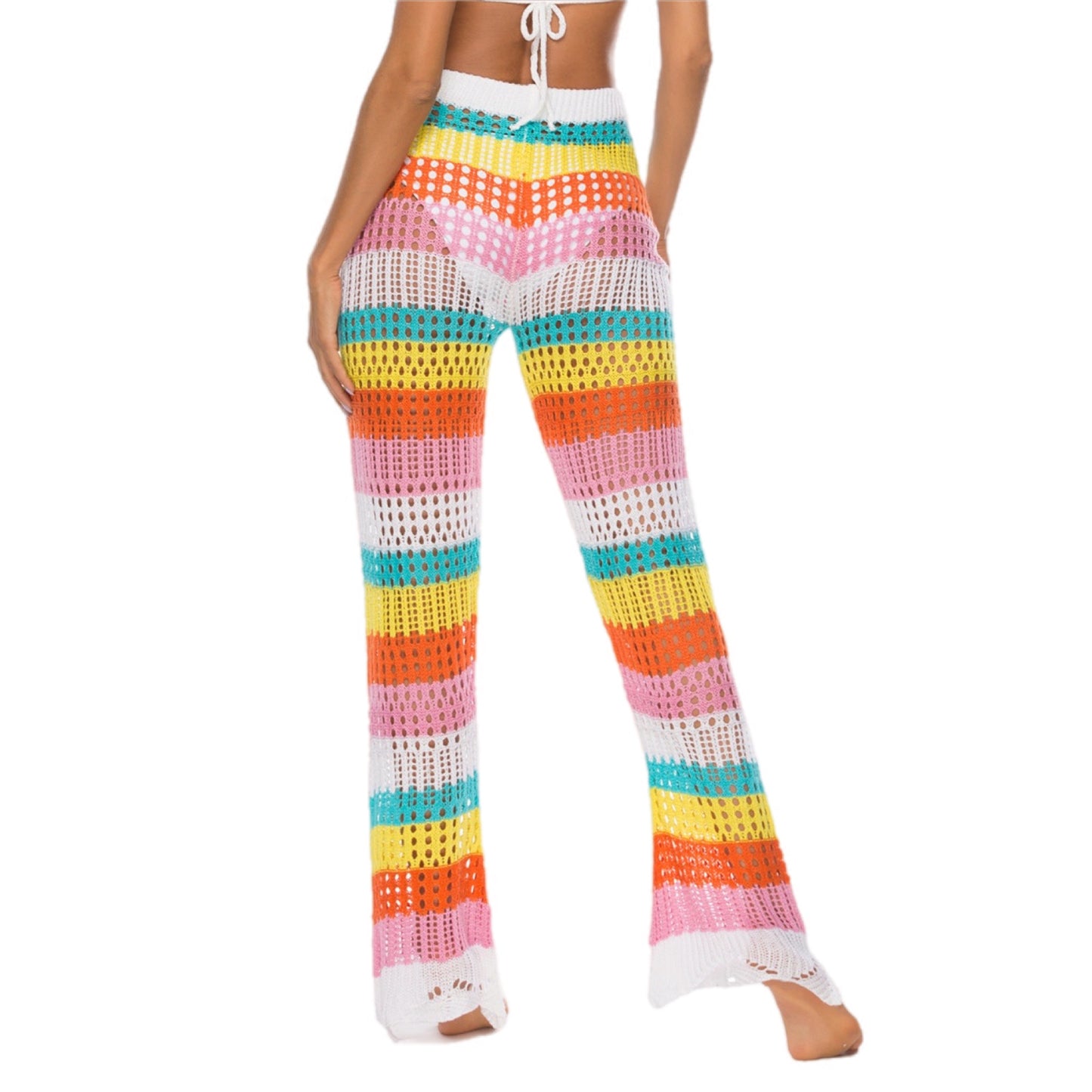 Beachside Fiesta Crochet Pants