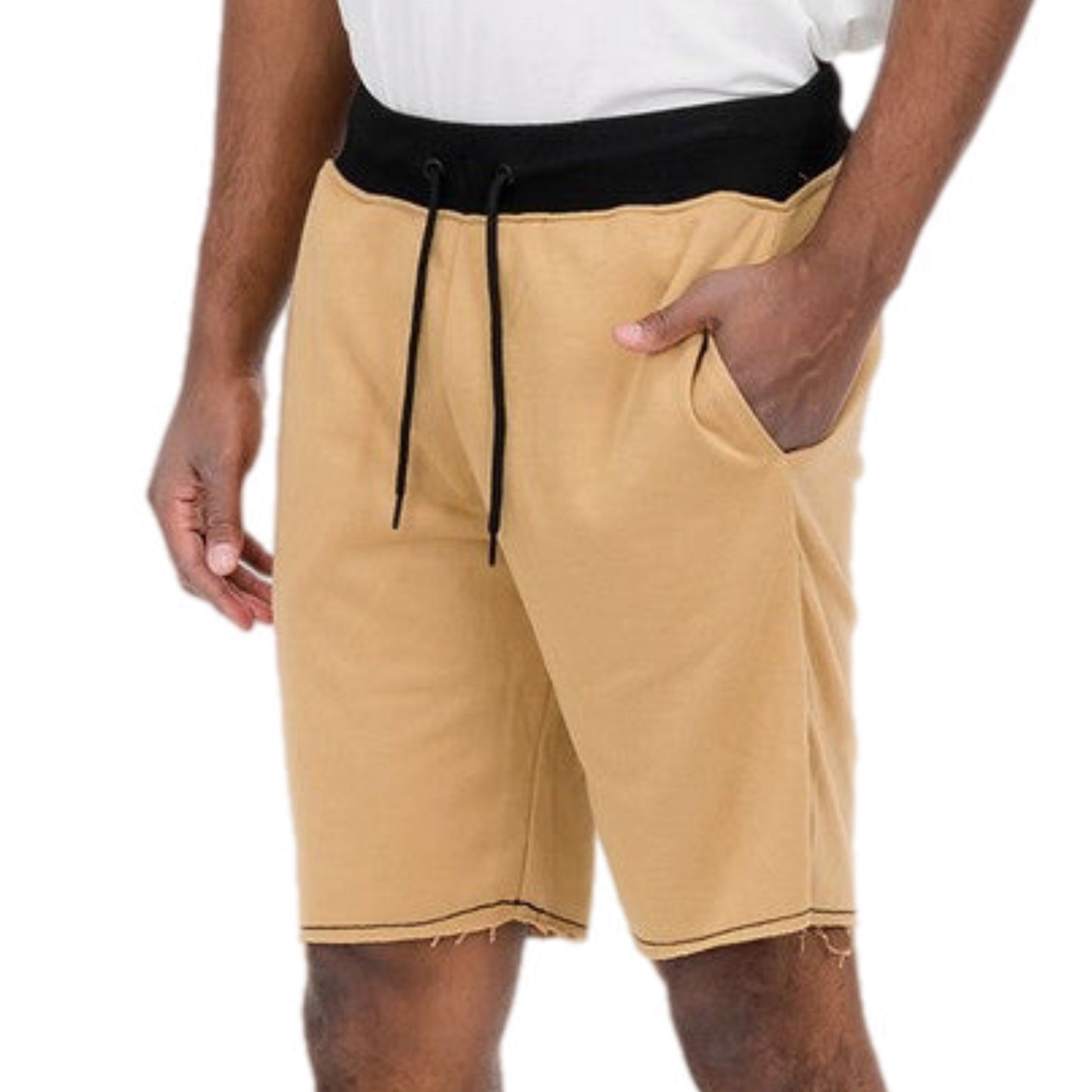 Casual Drawstring Fleece Shorts