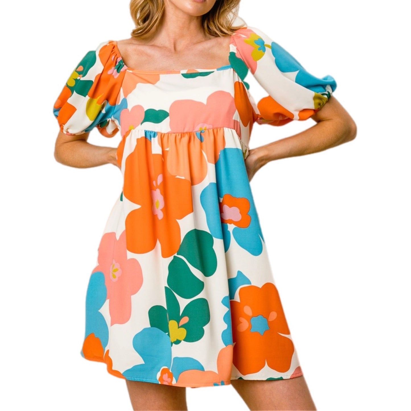 Blossom Bash Puff Sleeve Dress