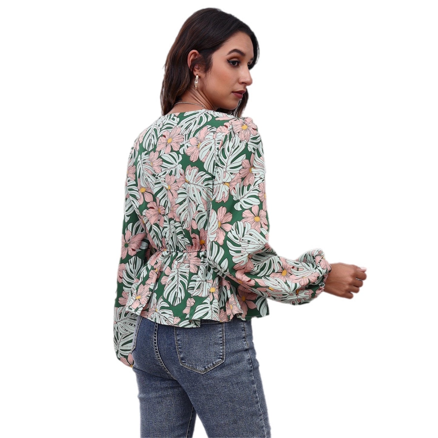 Floral Peplum Blouse