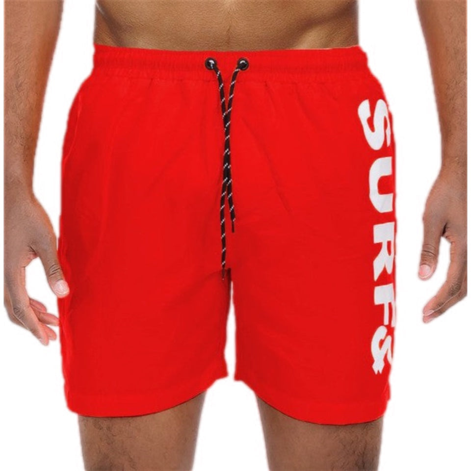 Solid Lined Beach Swim Shorts