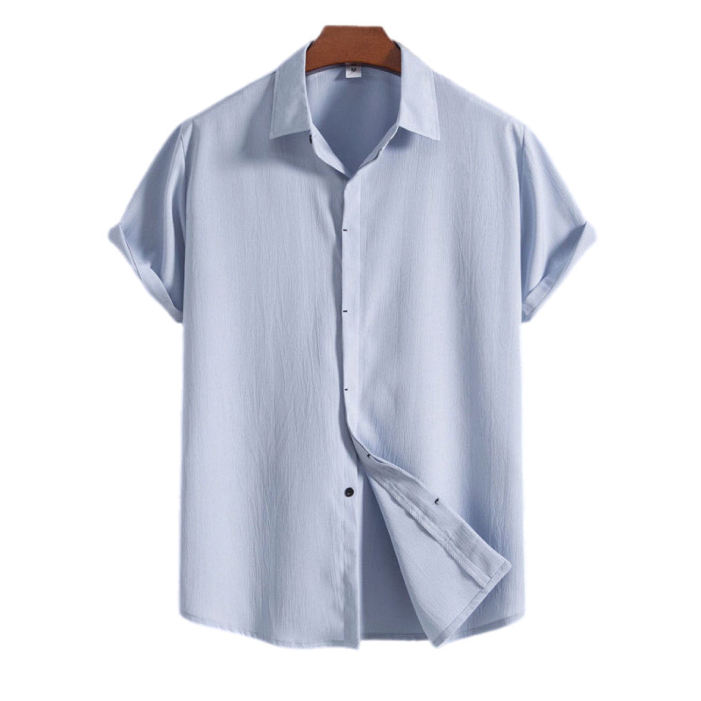 Loose Short Sleeve Button Up Shirt