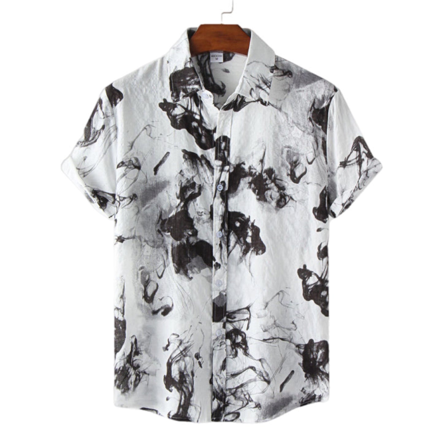 Retro Short Sleeve Button Up Shirt