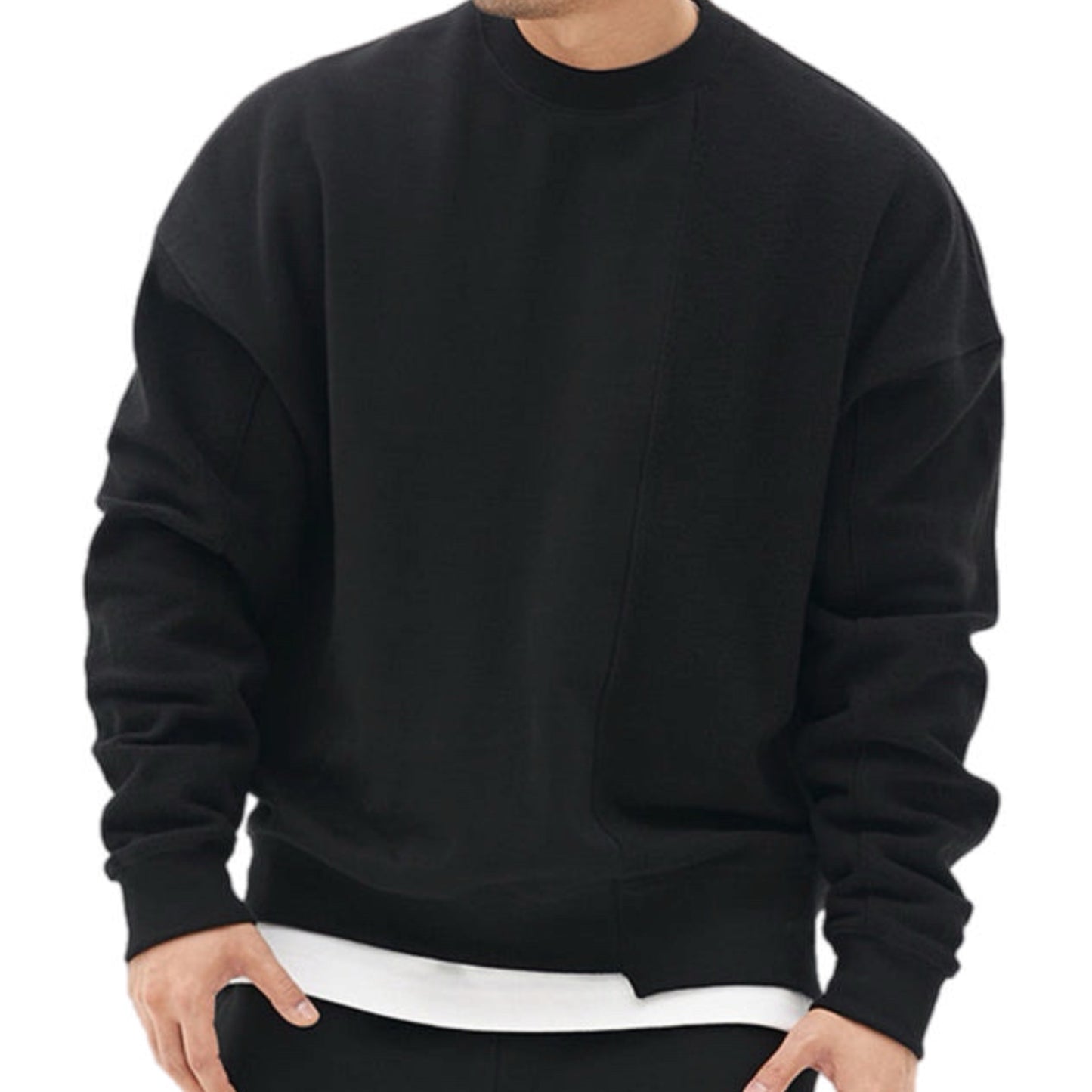 Men's Knitted Crew Neck Sweatshirt