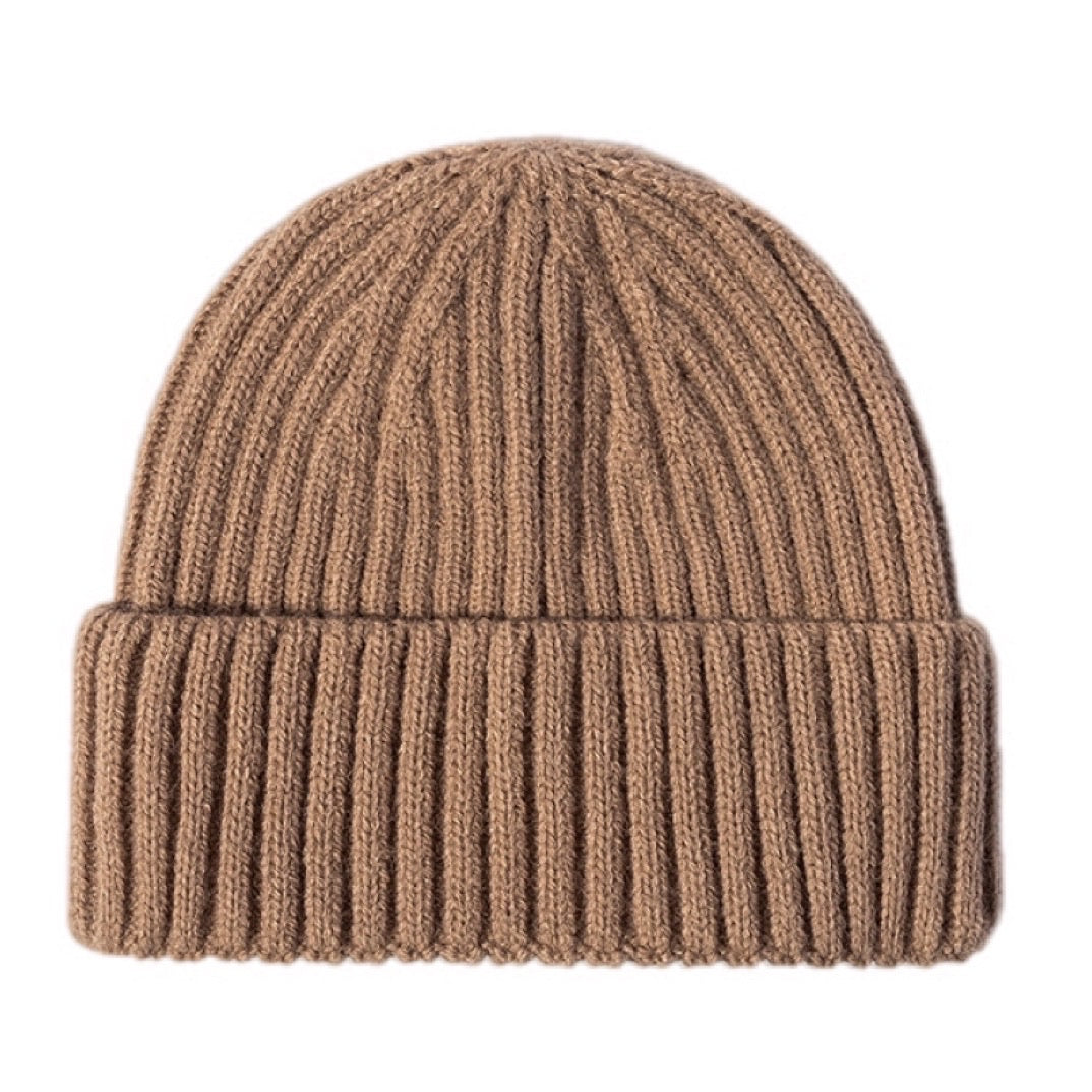 Rib-Knit Cuff Beanie