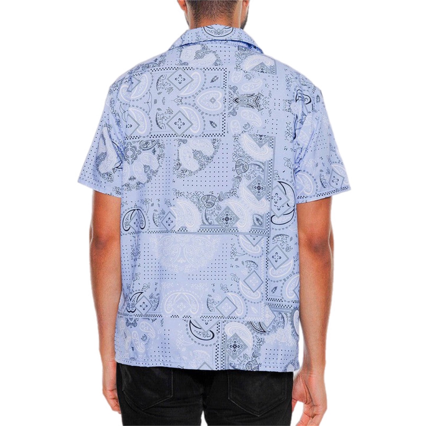 Eclectic Bandana Print Short Sleeve Shirt