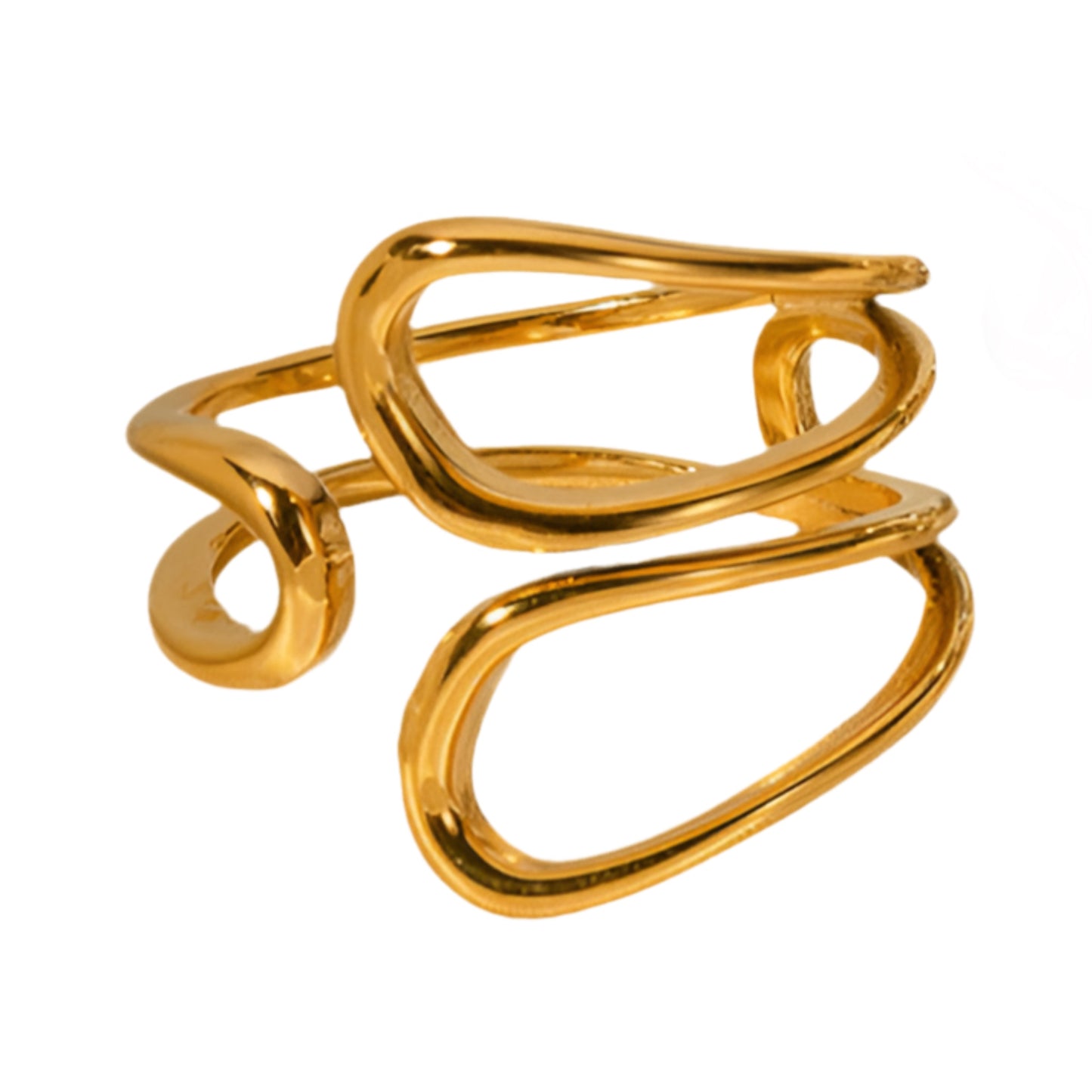 Gold or Silver Steel Ring