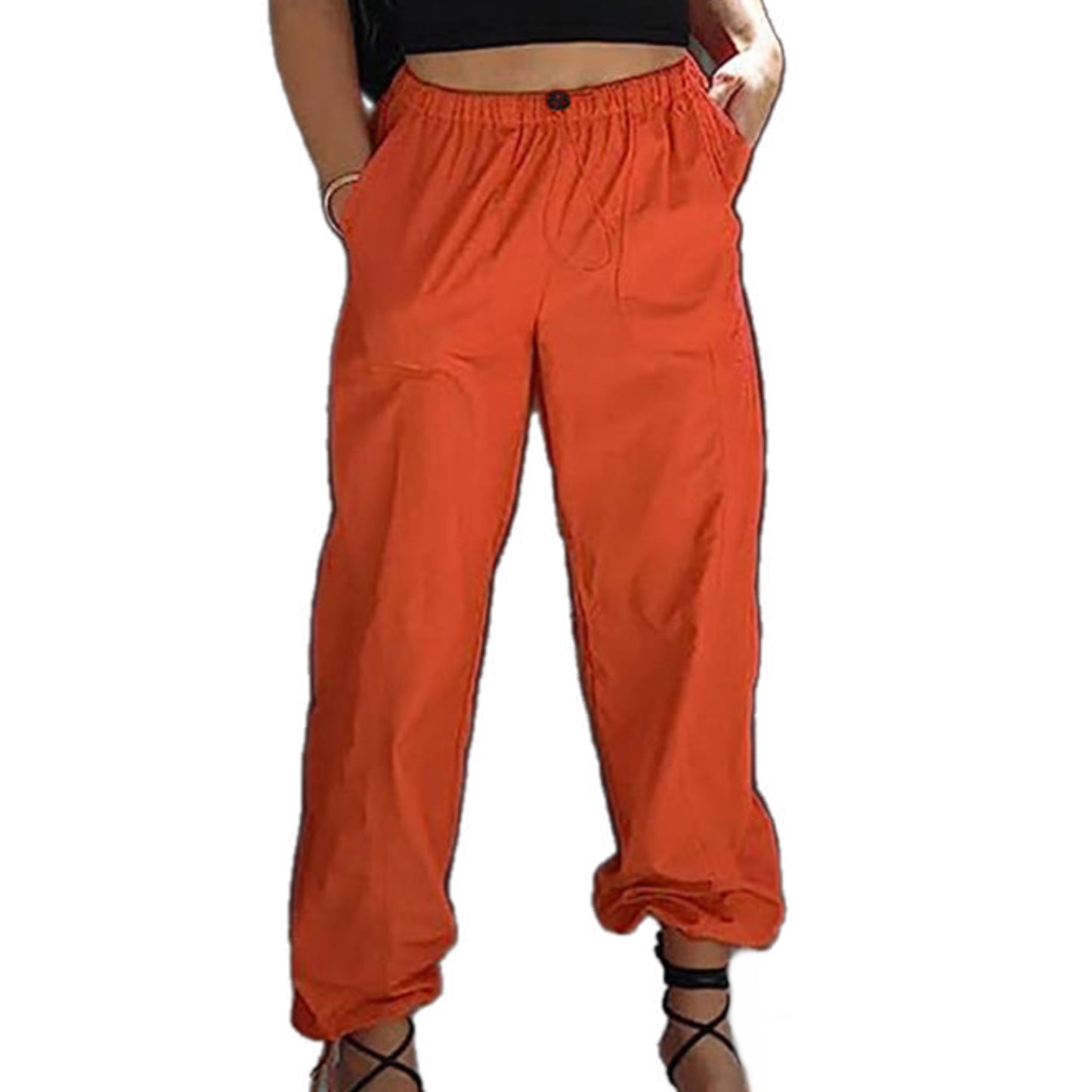 Elastic Waist Loose Pants