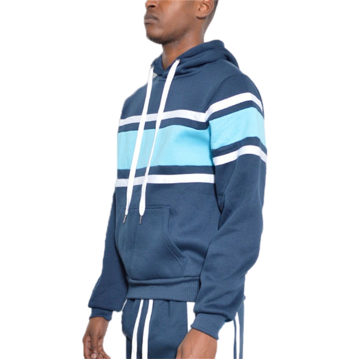 Tri-Stripe Accent Pullover Hoodie