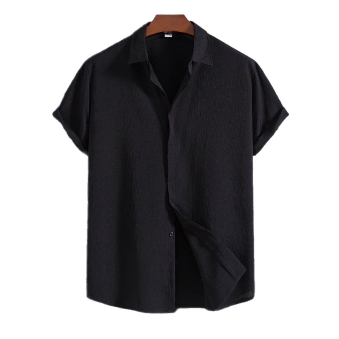 Loose Short Sleeve Button Up Shirt