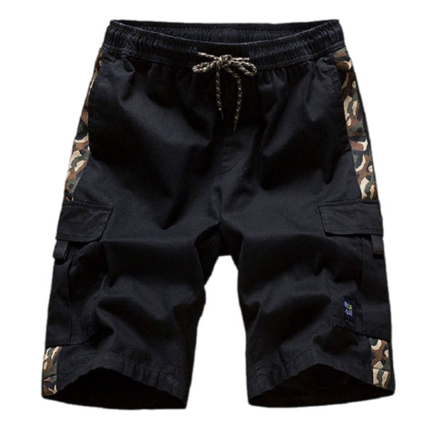 Camouflage Print Multi Pocket Cargo Shorts