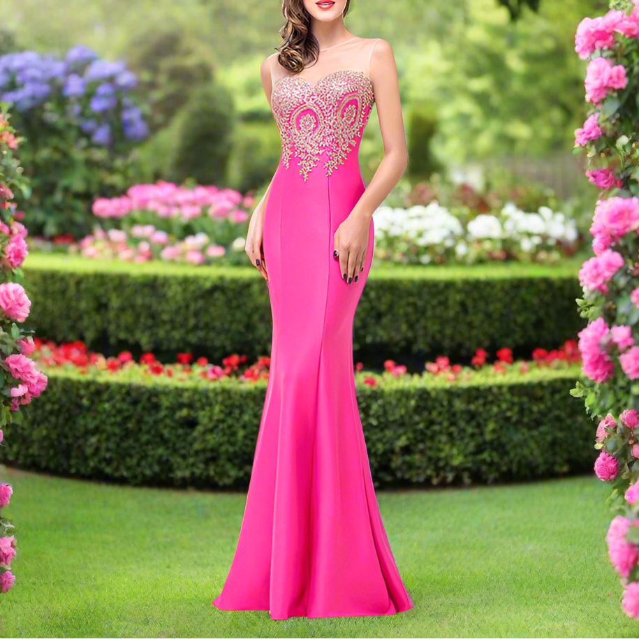 Bodycon Sweetheart Neck Gown