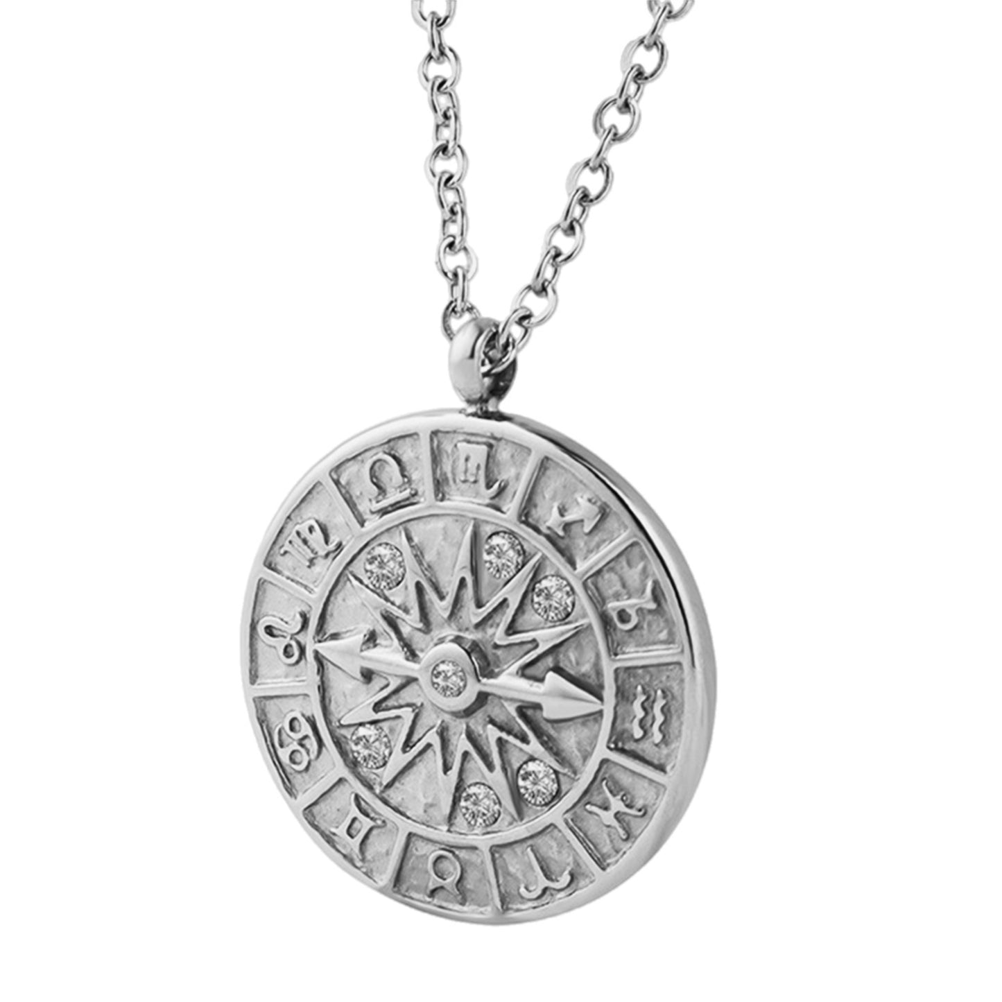 Eternal Zodiac Zircon Pendant Necklace