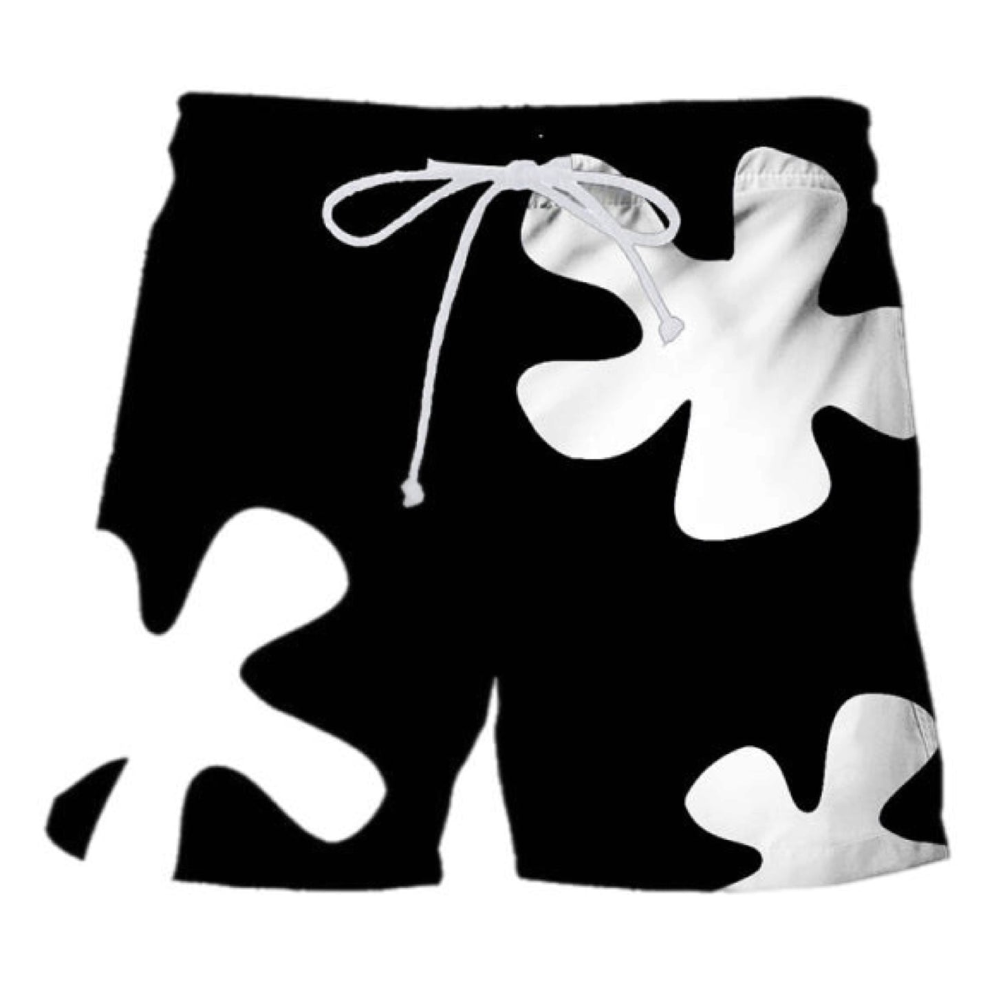 Flower Print Swim Trunks