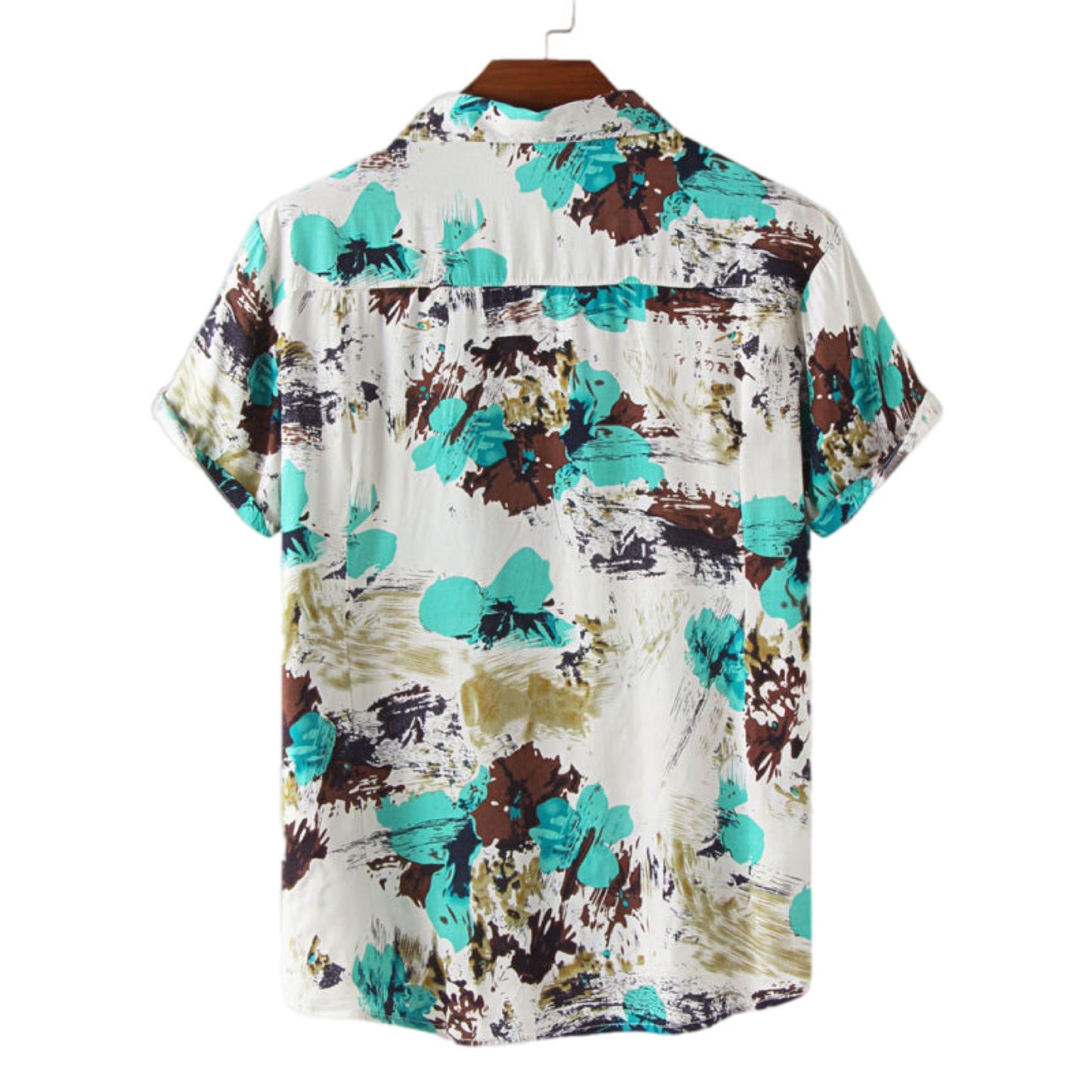 Retro Short Sleeve Button Up Shirt