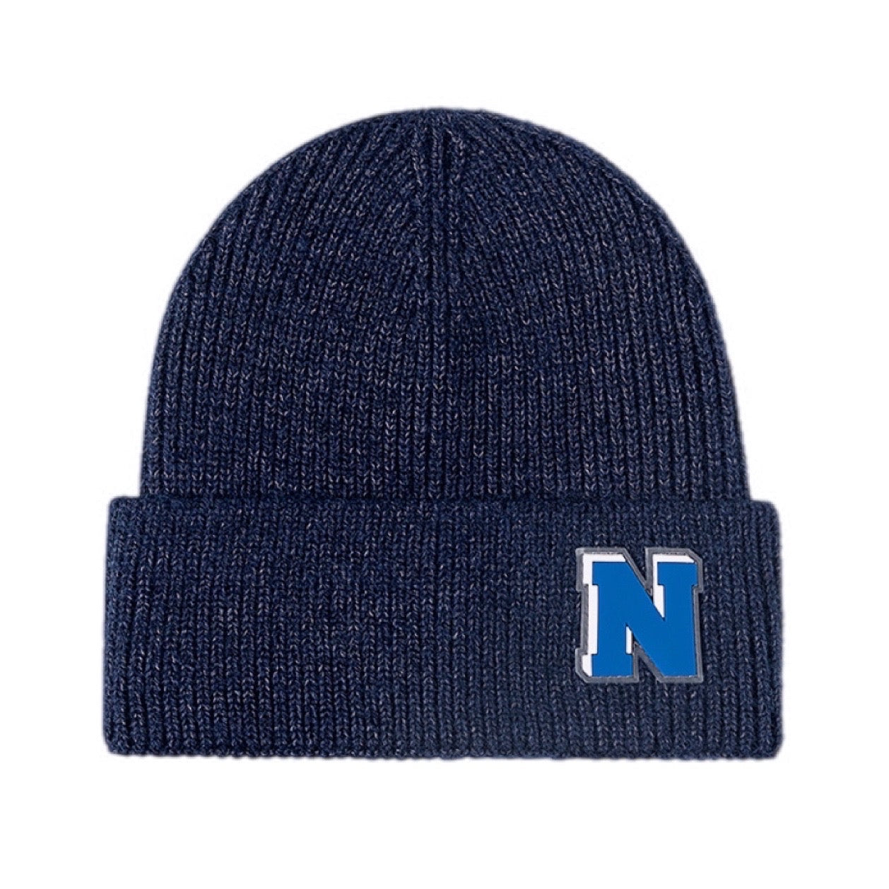 N Patch Cuffed Knit Beanie