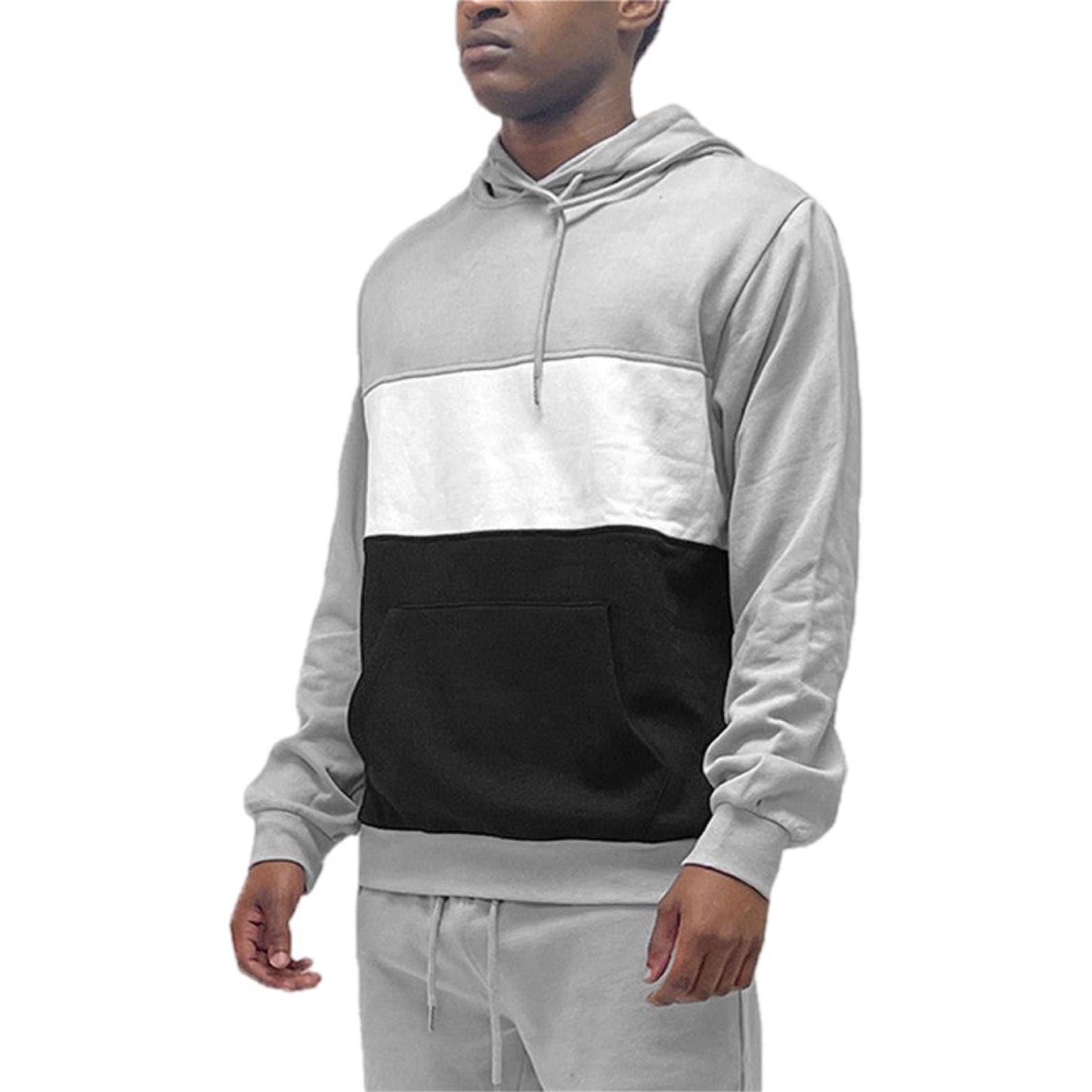 Color Block Pullover Hoodie