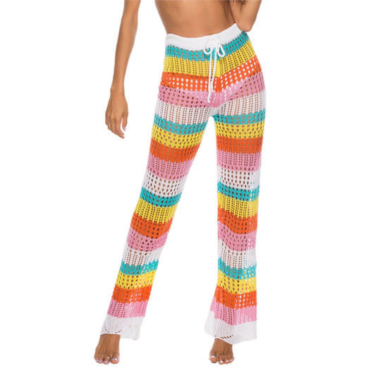 Beachside Fiesta Crochet Pants