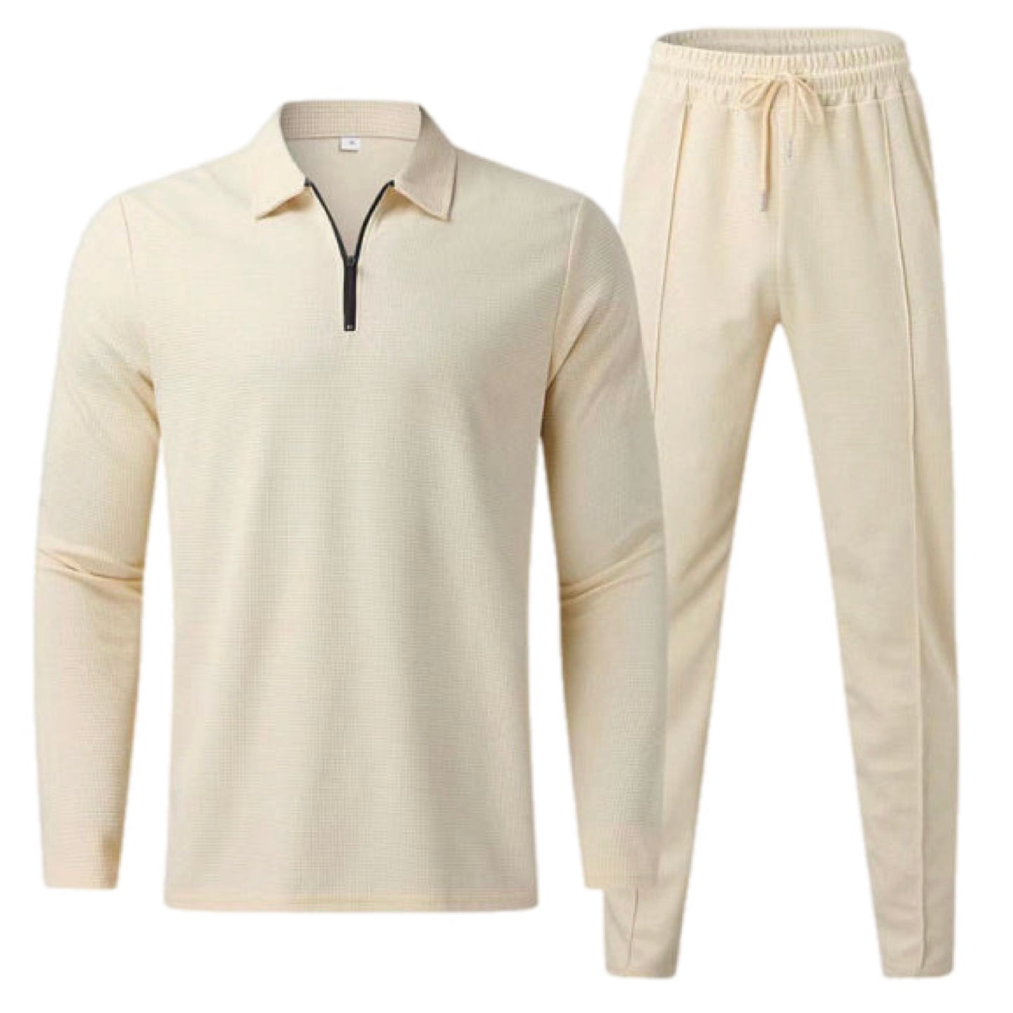 Long Sleeve Polo Shirt & Pant Set