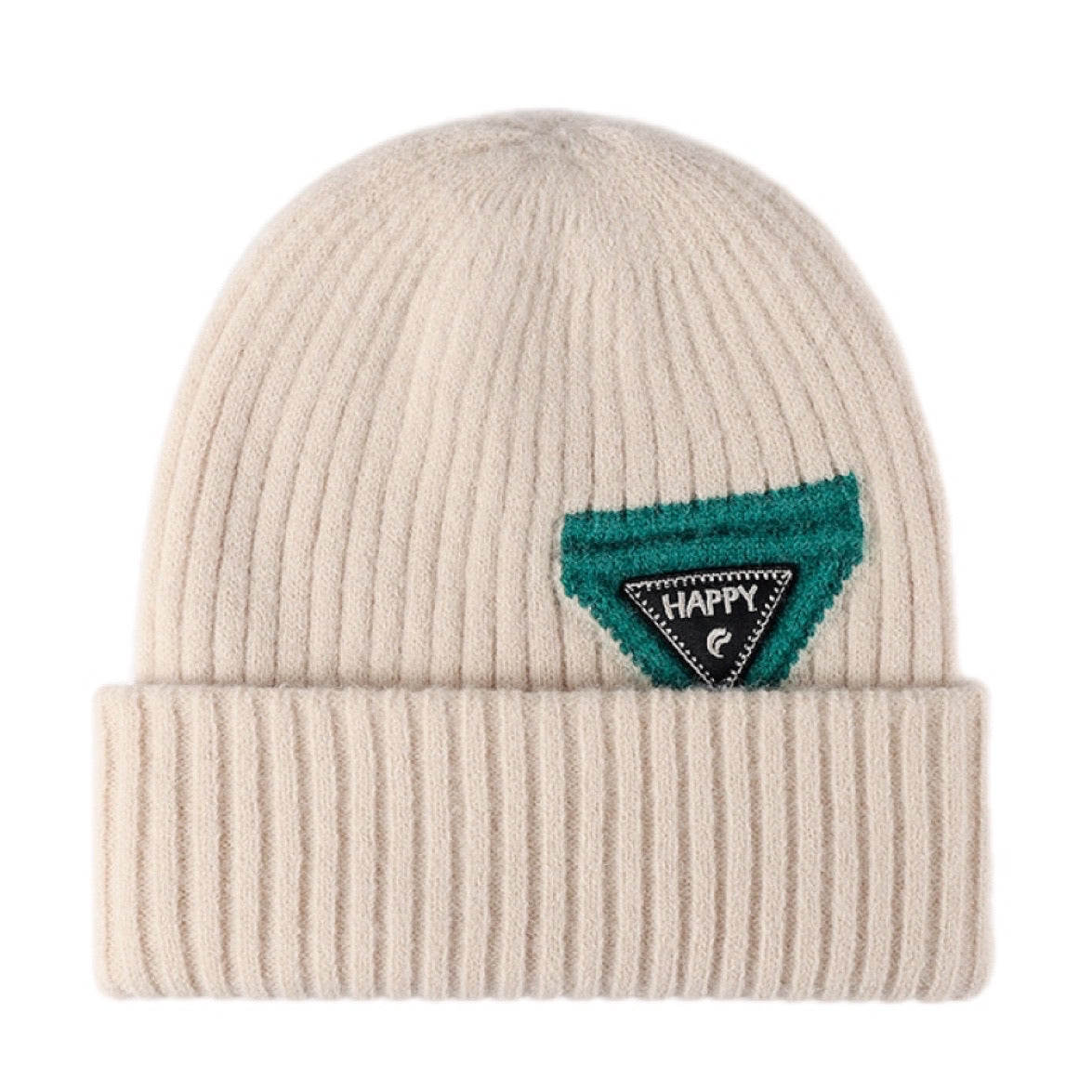 HAPPY Patch Beanie