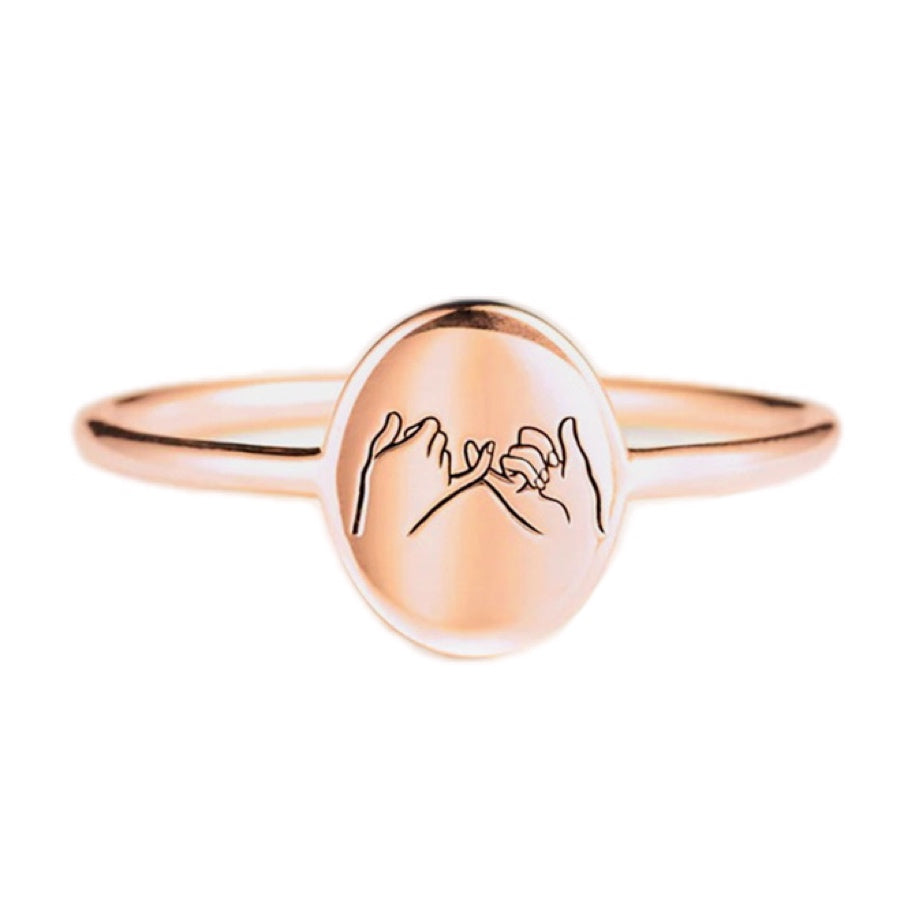 "Promise Me" Sterling Silver Engraved Ring