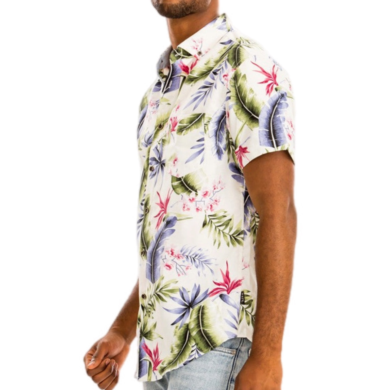 Garden Oasis Floral Print Shirt