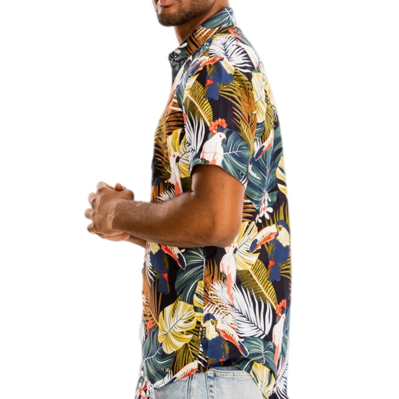 Exotic Birds of Paradise Button-Up Shirt