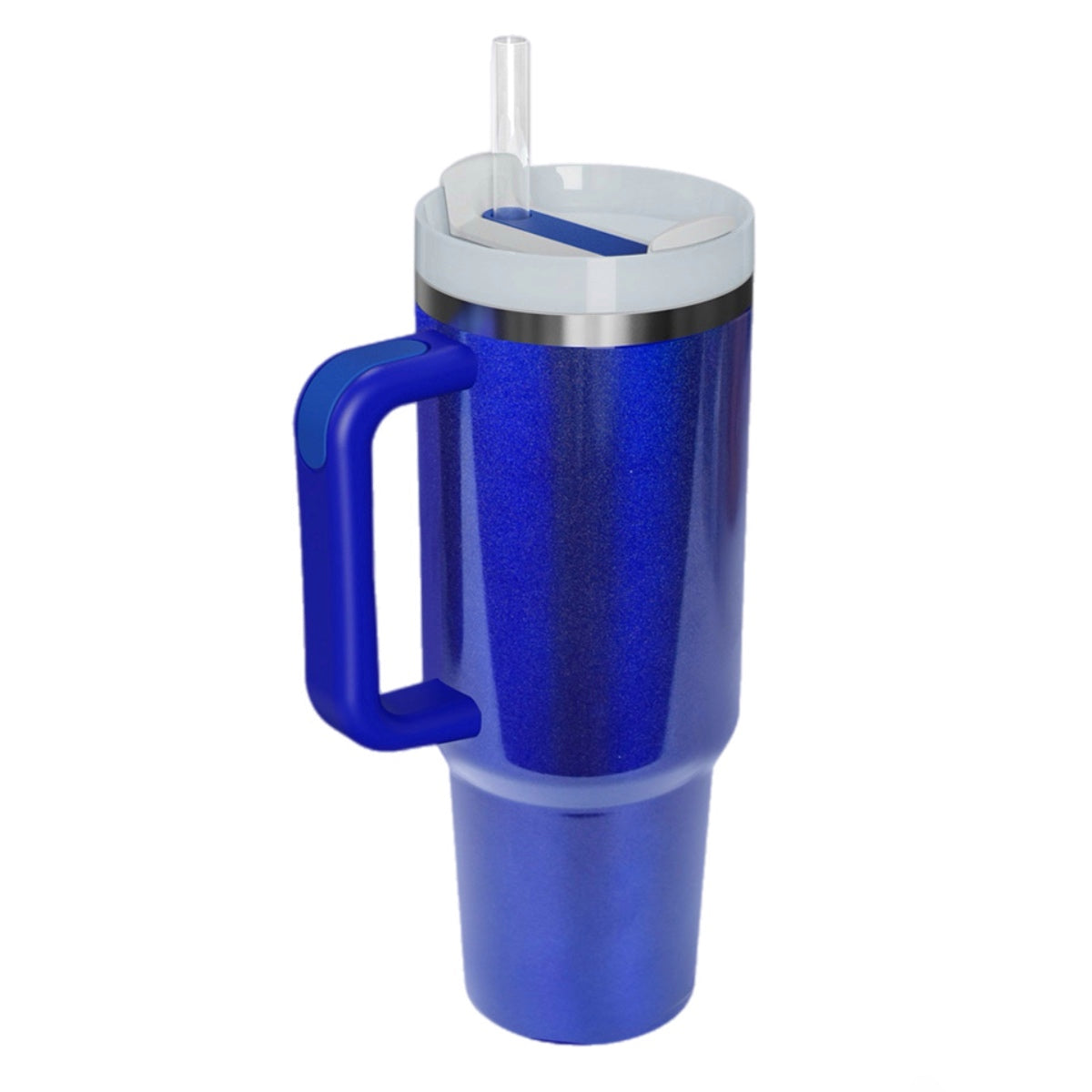 40 Oz Tumbler with Handle and Straw