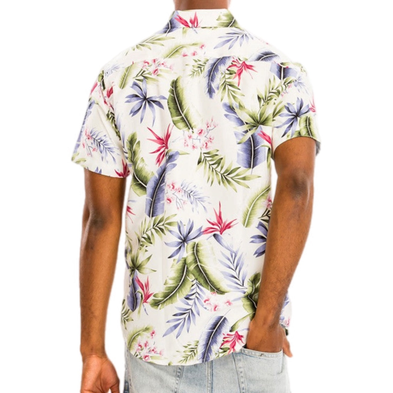 Garden Oasis Floral Print Shirt