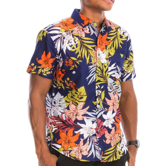 Sunset Bloom Tropical Shirt