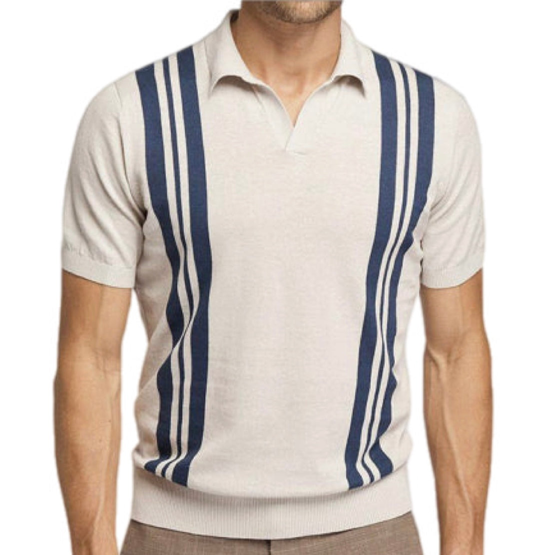 Polo Shirt With Lapel & Short Sleeves