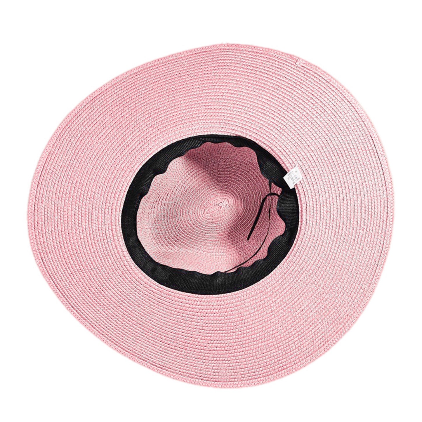 Braided Tassel Trimmed Pink Fedora Hat