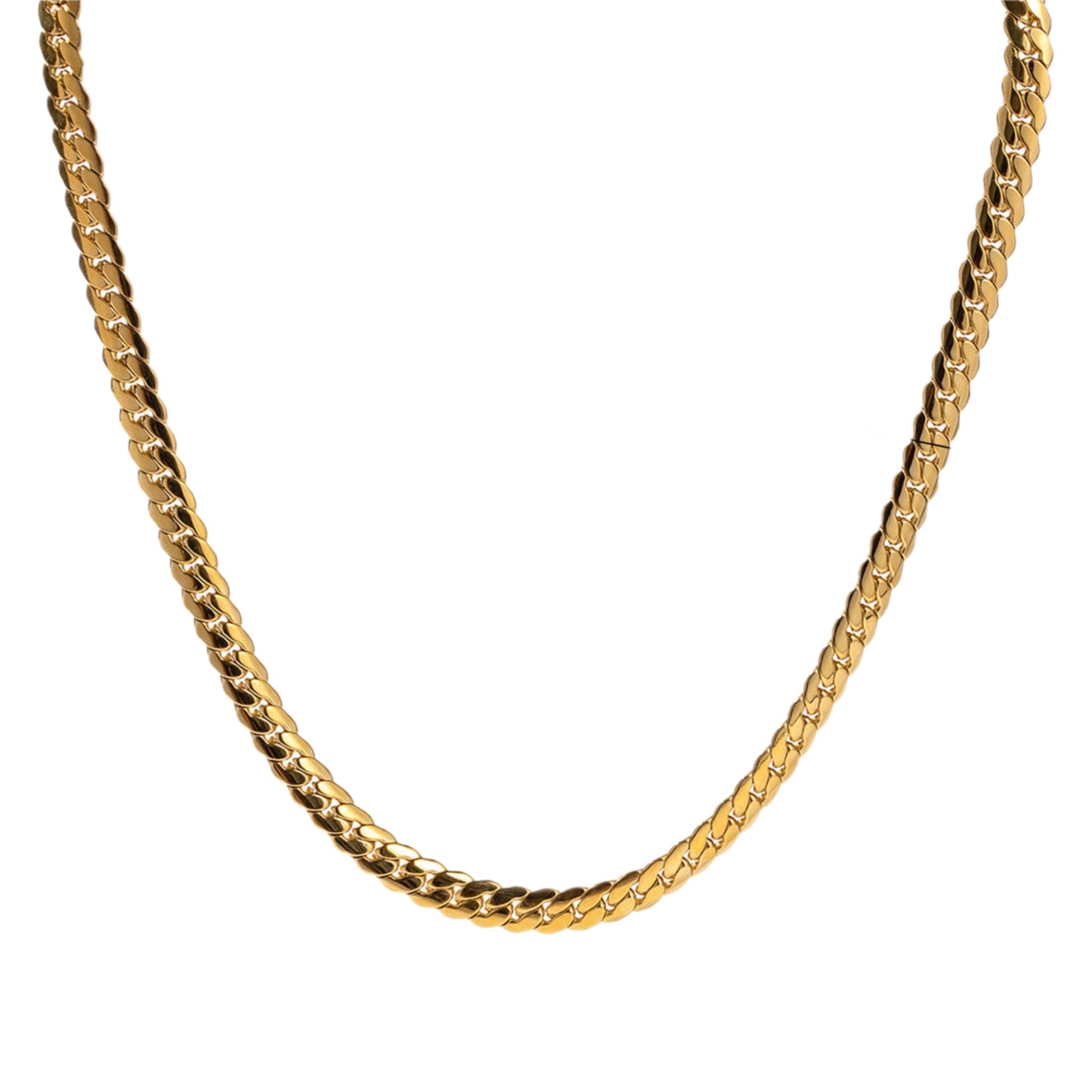 Gold or Silver Steel Chain Necklace