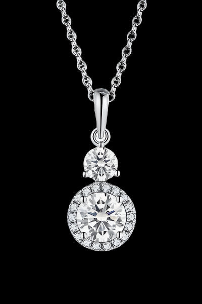 1 Carat Moissanite Sterling Silver Necklace