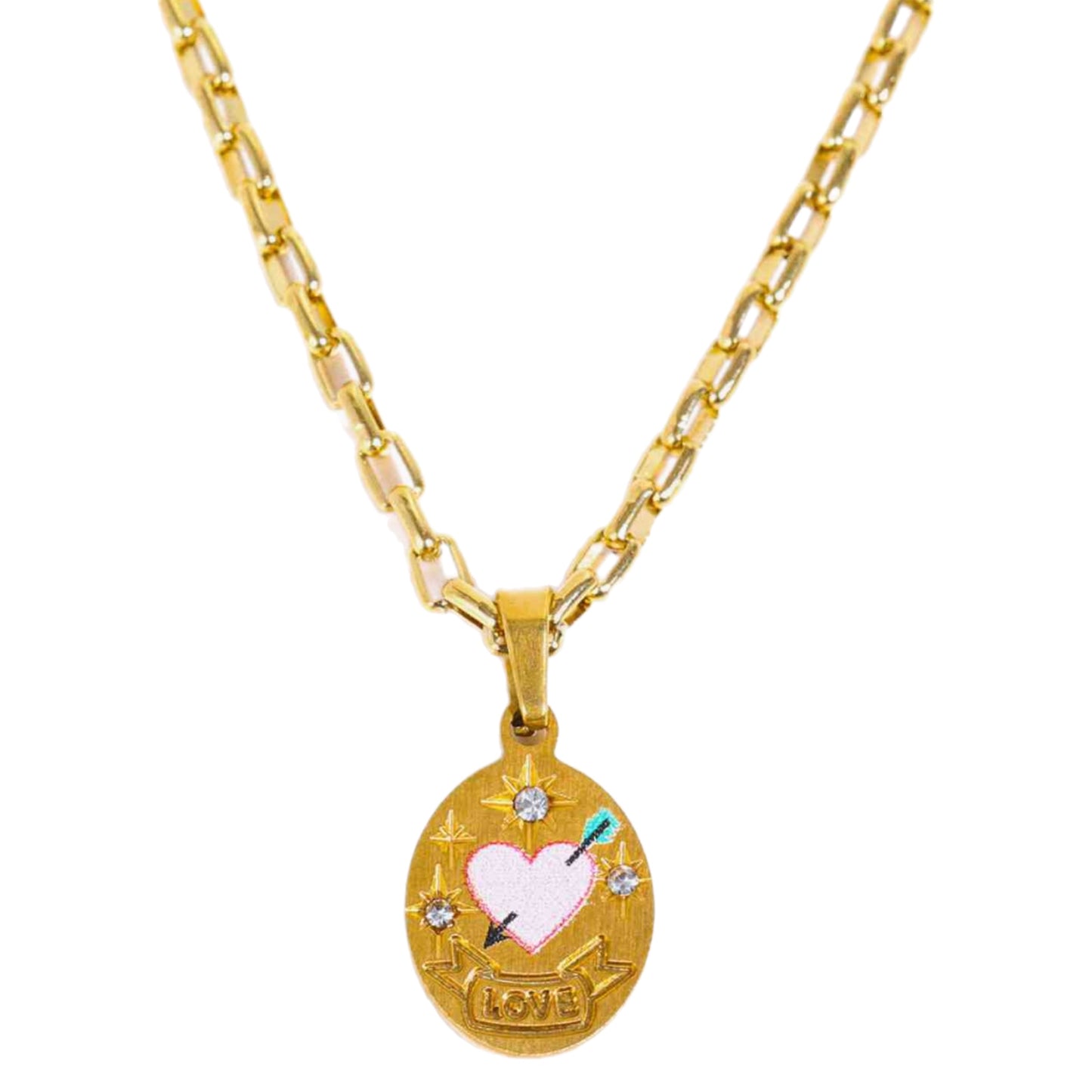 Flower Charm Gold Necklace