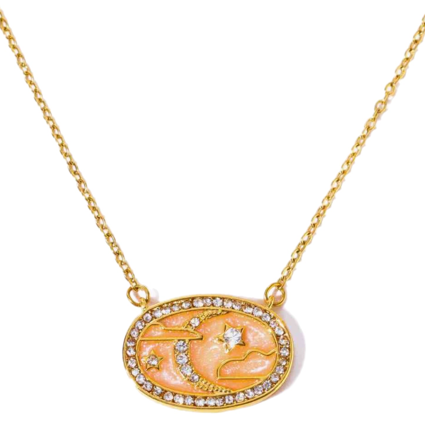 Gold Celestial Charm Necklace