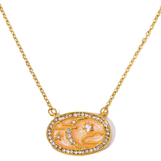 Gold Celestial Charm Necklace