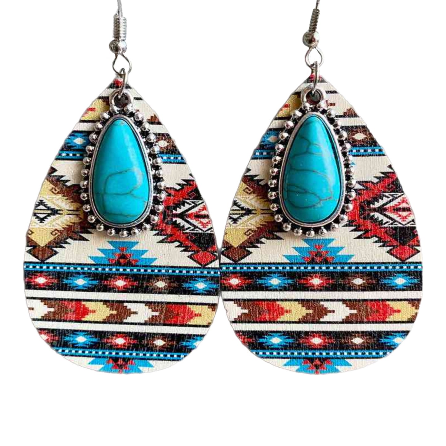 Turquoise Teardrop Dangle Earrings