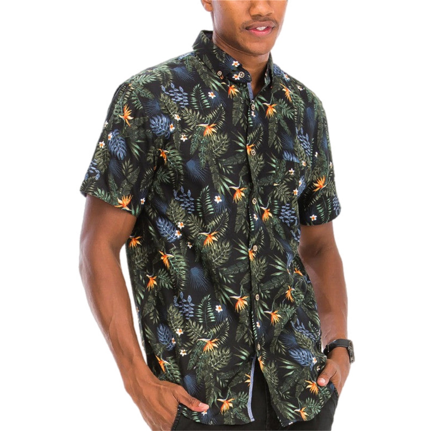 Enchanted Forest Short Sleeve Button Down