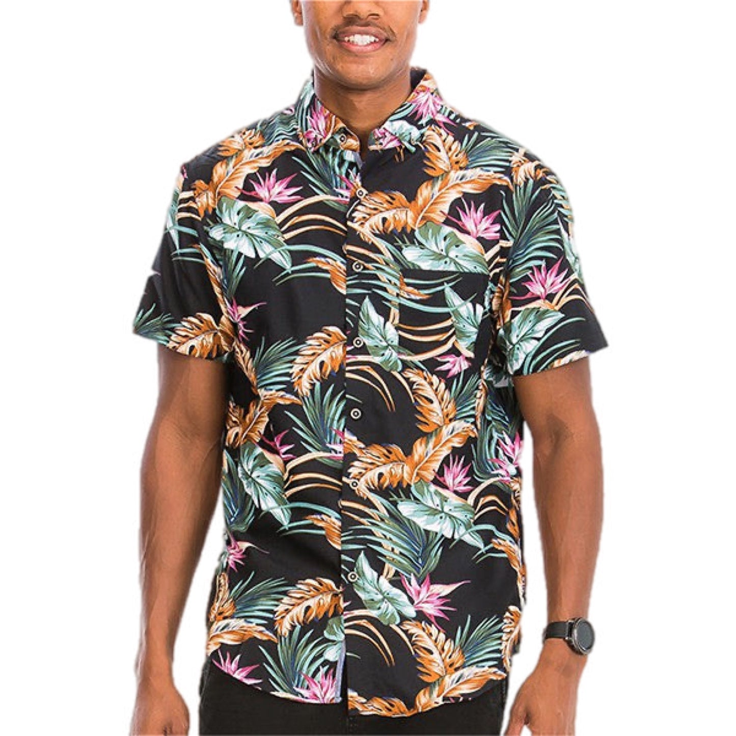 Midnight Tropics Button-Up Shirt