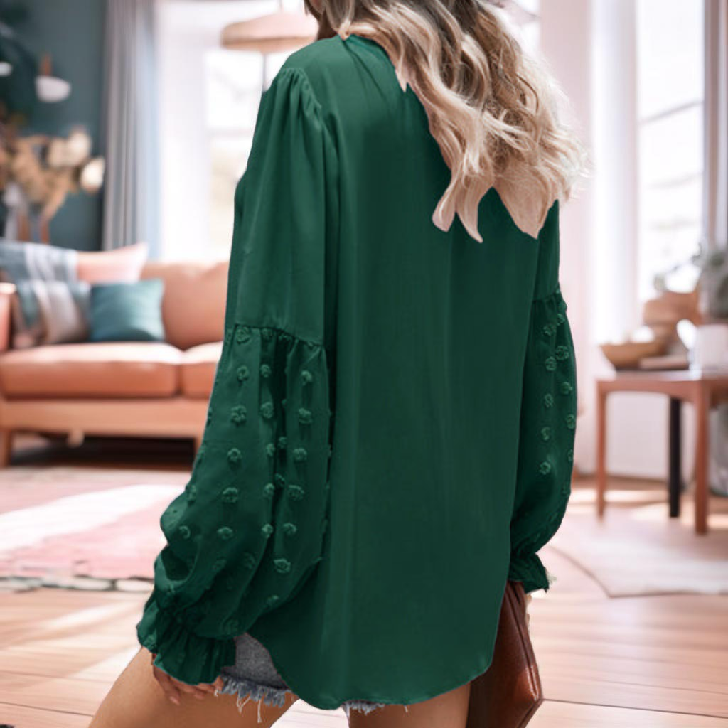 Lace Puff Sleeve Shirt