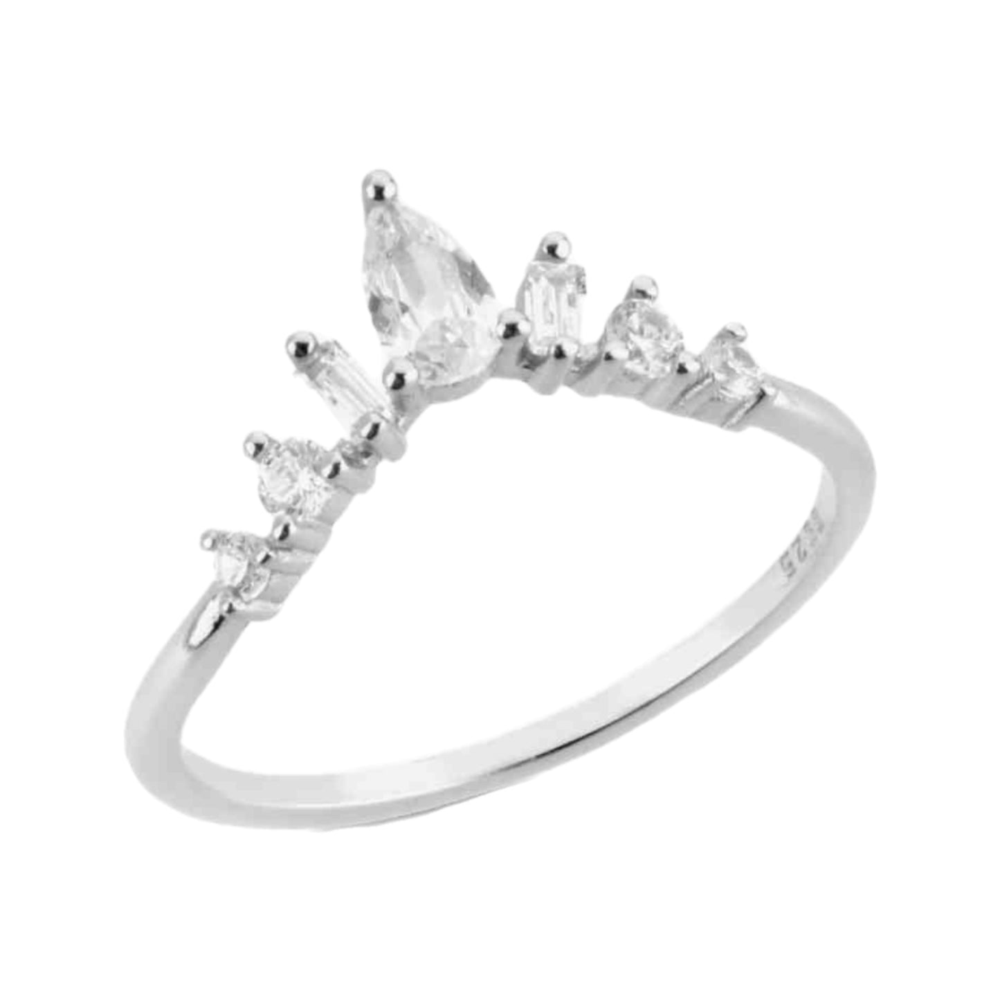 CZ Crown Ring