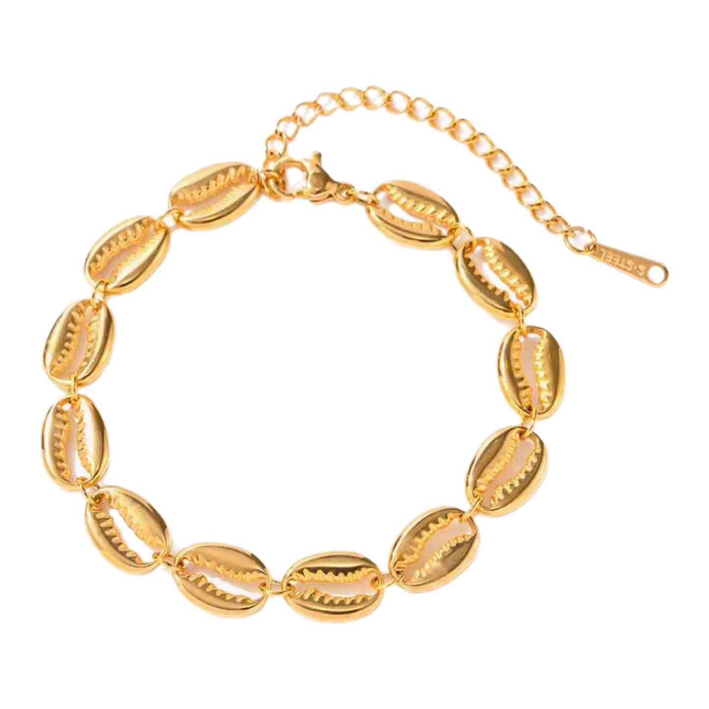 Gold Cowrie Shell Bracelet