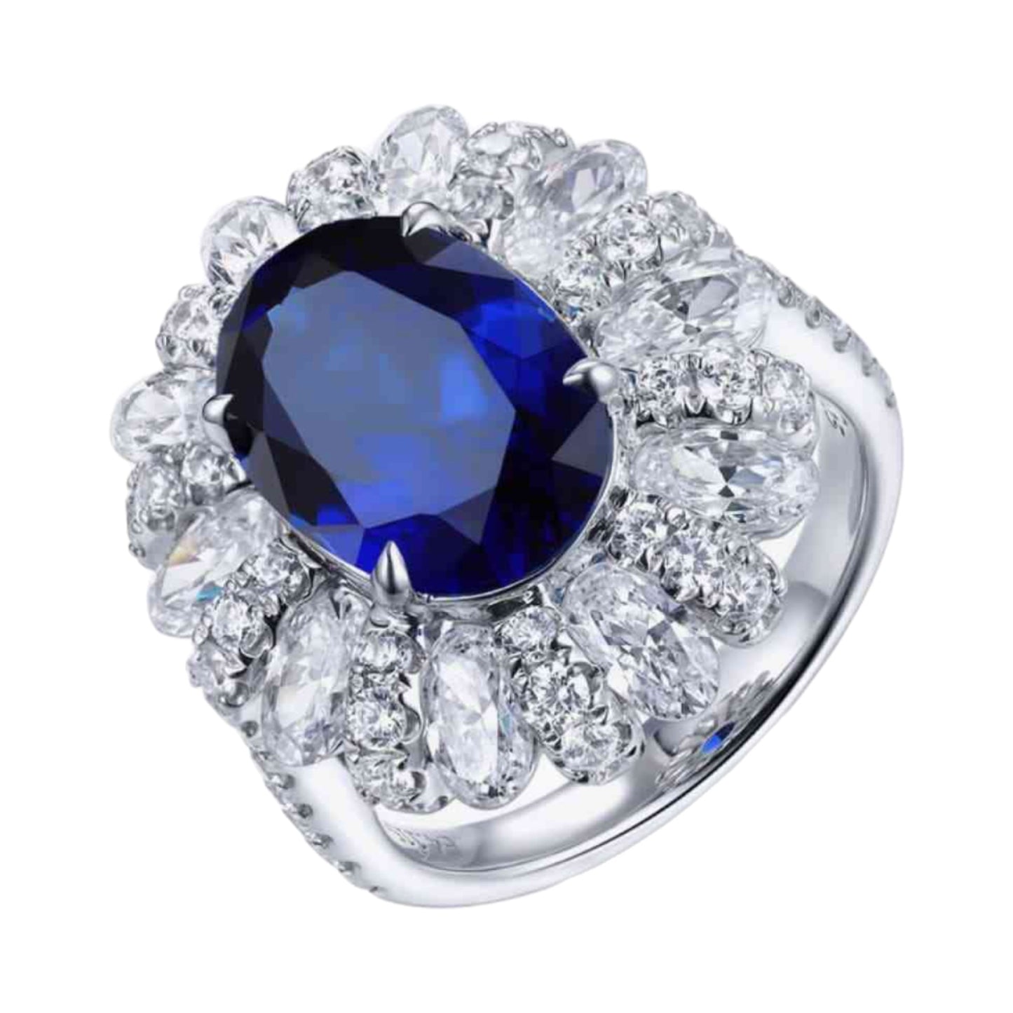 Sapphire Sterling Silver Statement Ring