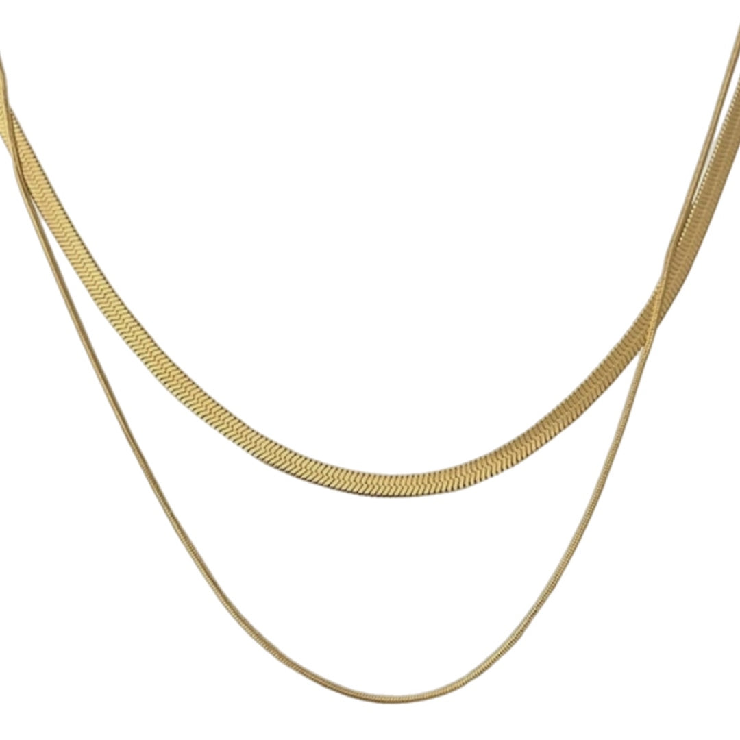 Gold Layered Chain Necklace