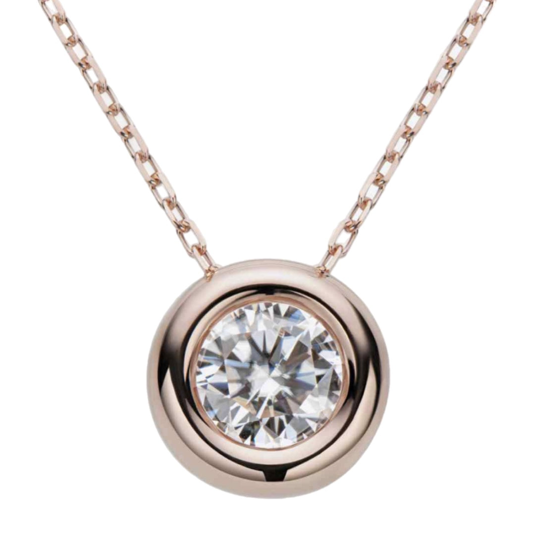 Moissanite Sterling Charm Necklace