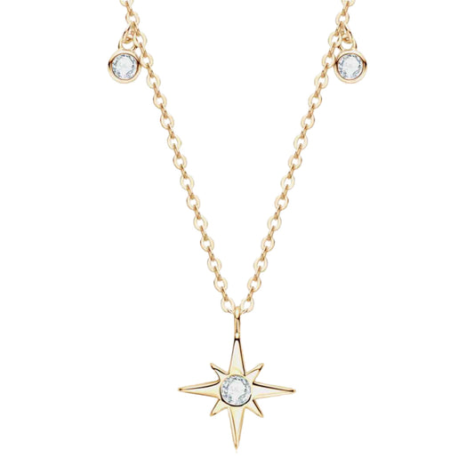 Moissanite Star Charm Necklace