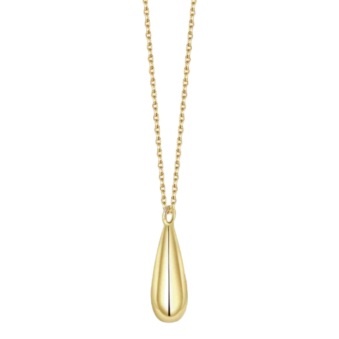 Gold Vermeil Drop Charm Necklace