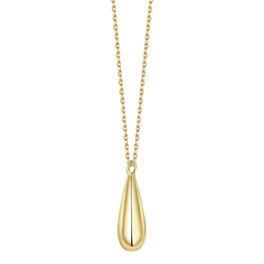 Gold Vermeil Drop Charm Necklace