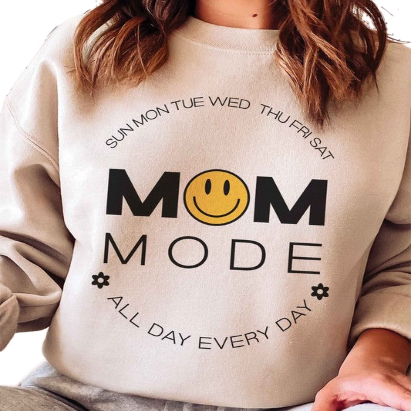 MOM MODE Graphic Sweatshirt